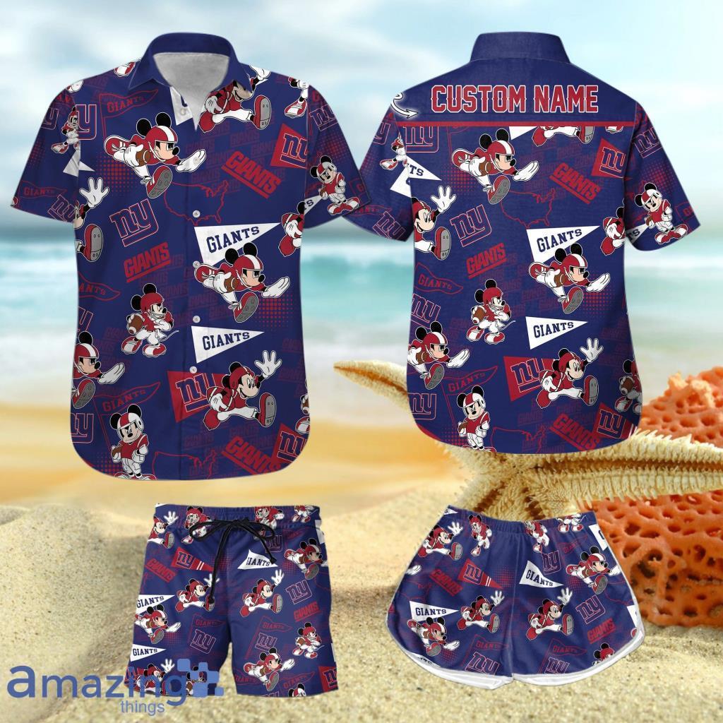 Personalized NFL New York Giants Combo Hawaiian Shirt And Short - Torunstyle