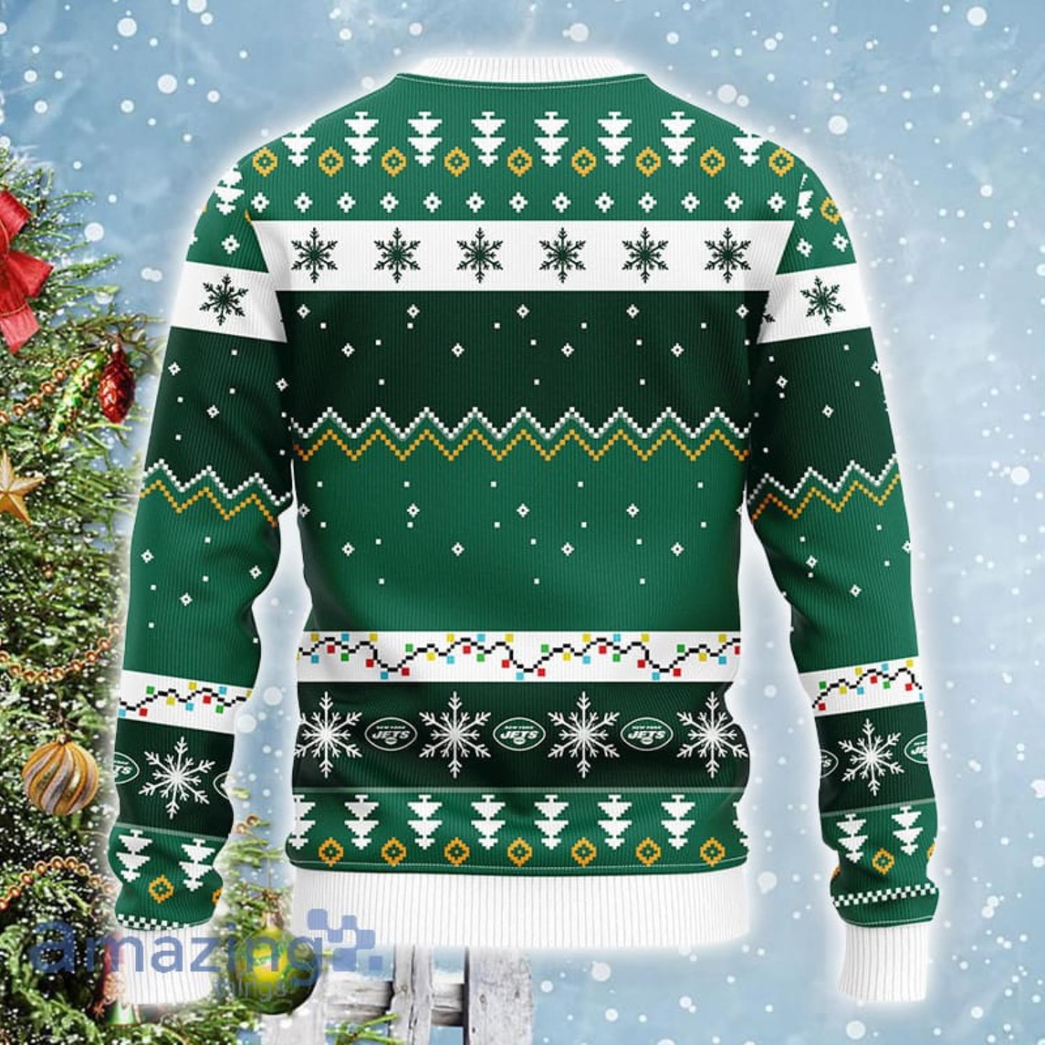 NFL New York Jets Green Christmas Ugly Sweater - T-shirts Low Price