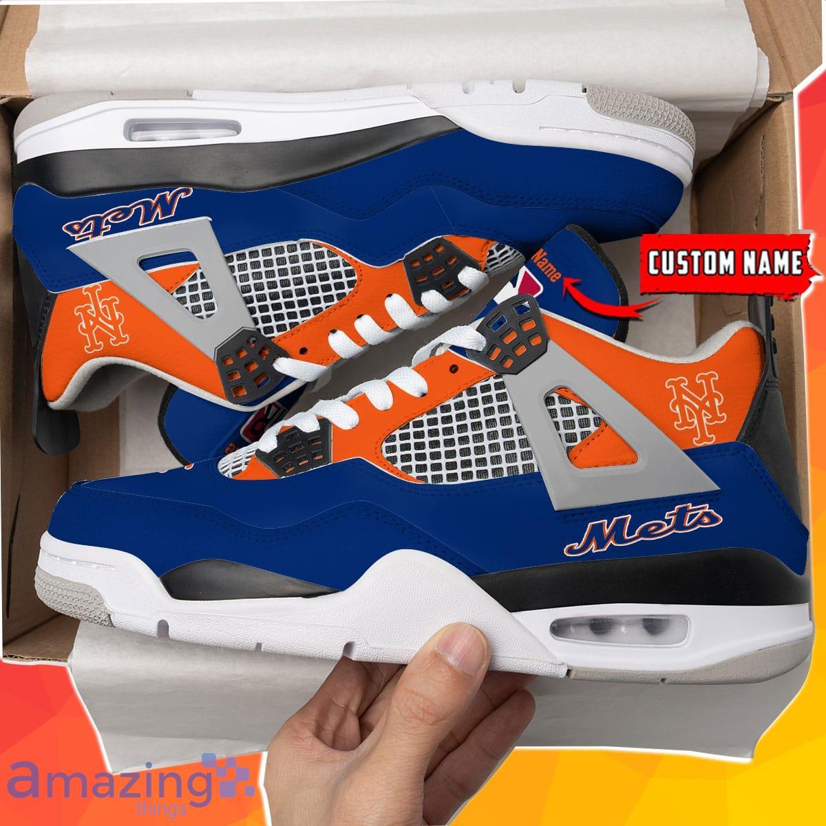 New York Mets Personalized Air Jordan 4 Sneakers Best Gift For Men And Women Product Photo 1
