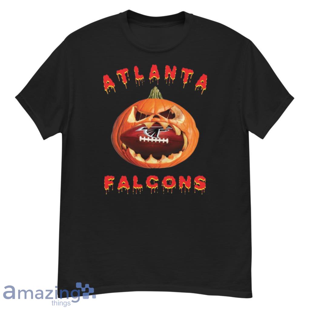 NFL Atlanta Falcons Halloween Pumpkin Football Sports T Shirt