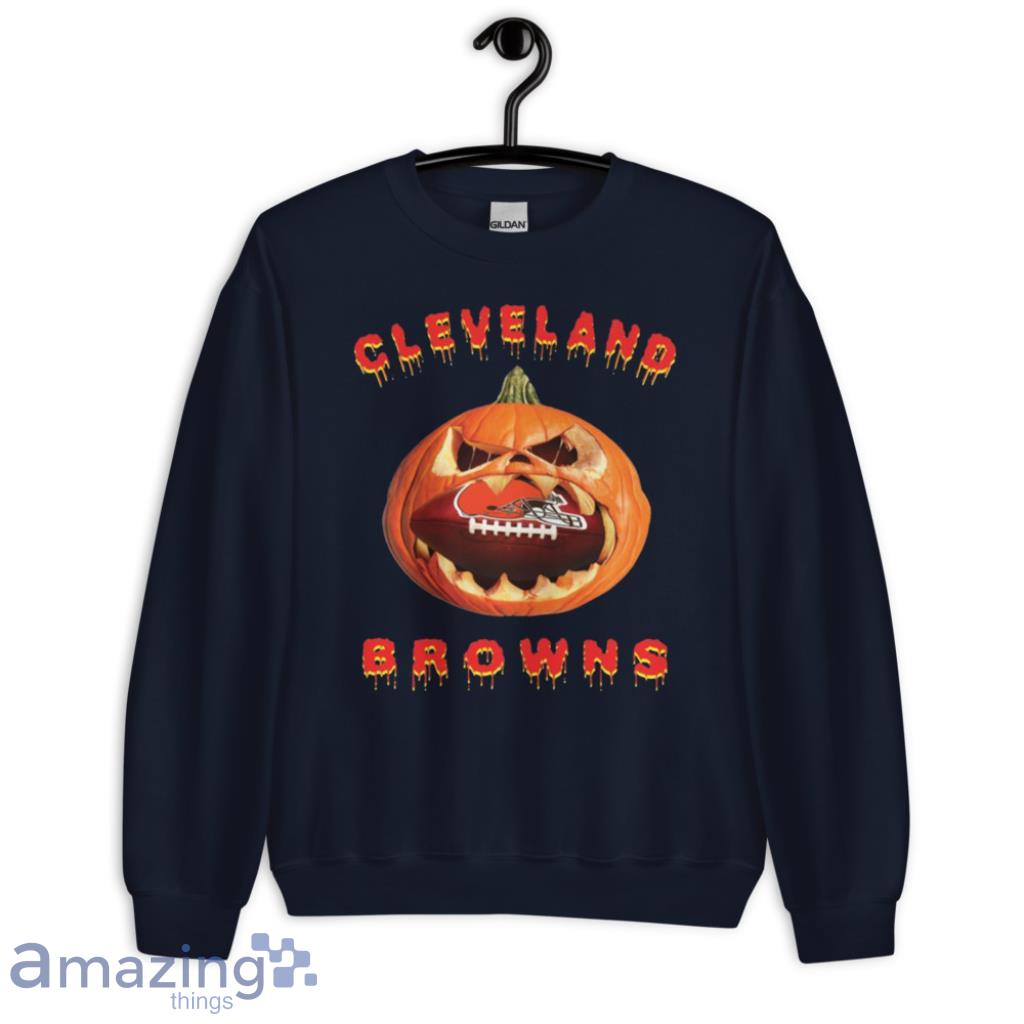 NFL Cleveland Browns Halloween Pumpkin Football Sports T Shirt