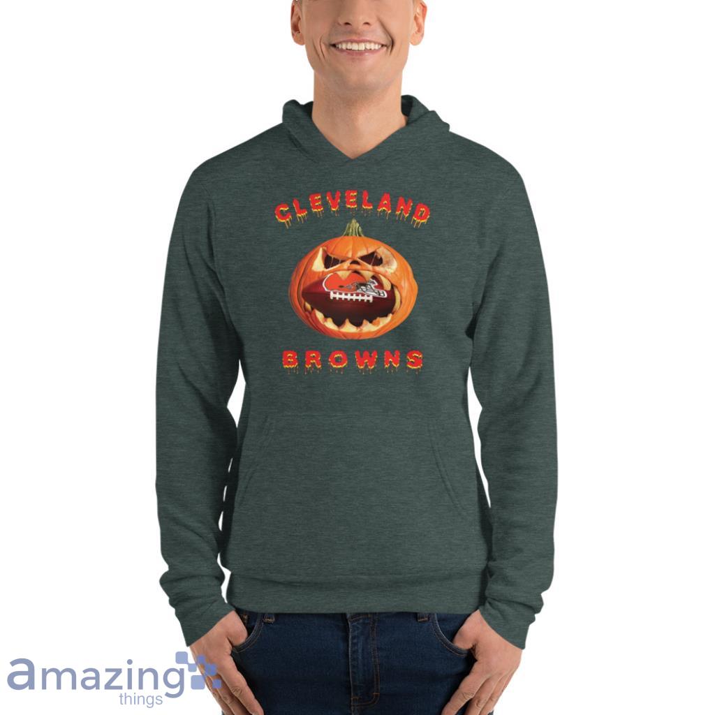 NFL Cleveland Browns Halloween Pumpkin Football Sports T Shirt image NFL Cleveland Browns Halloween Pumpkin Football Sports T Shirt Product Photo 7