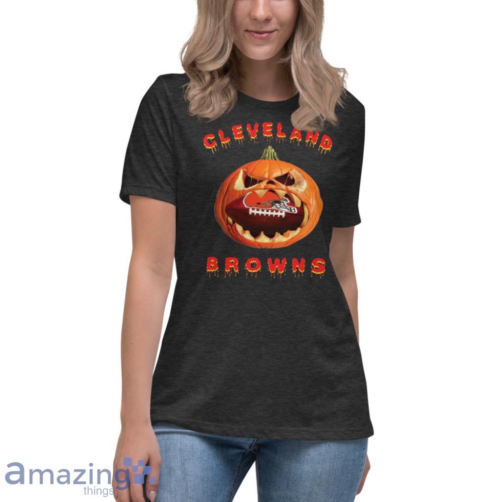 NFL Cleveland Browns Halloween Pumpkin Football Sports T Shirt