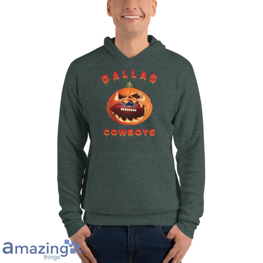 NFL Dallas Cowboys Halloween Pumpkin Football Sports T Shirt image NFL Dallas Cowboys Halloween Pumpkin Football Sports T Shirt Product Photo 7