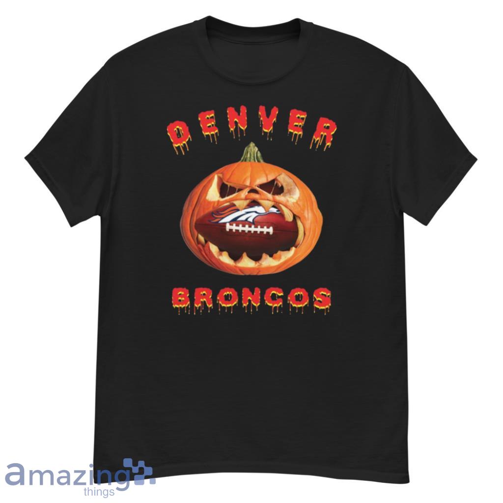 NFL Denver Broncos Halloween Pumpkin Football Sports T Shirt