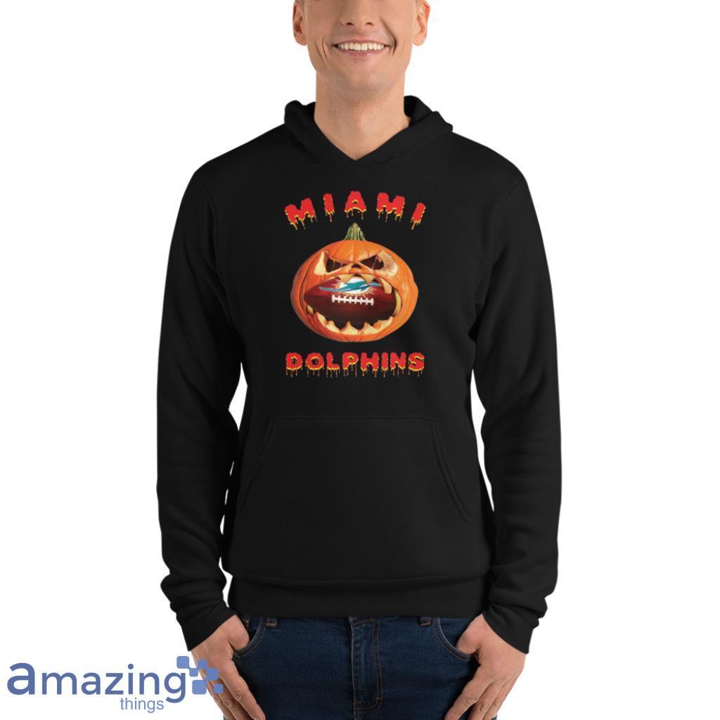 Miami Dolphins Logo Halloween Football 3D Hoodie Nfl 3D Sweatshirt