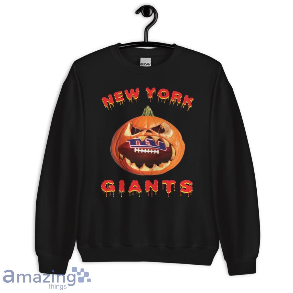 NFL New York Giants Halloween Pumpkin Football Sports T Shirt