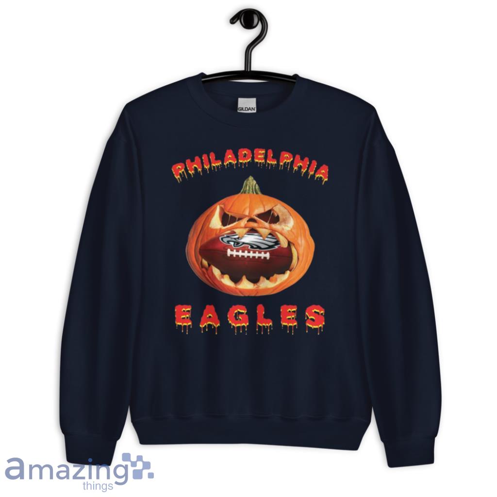 NFL Philadelphia Eagles Halloween Pumpkin Football Sports T Shirt