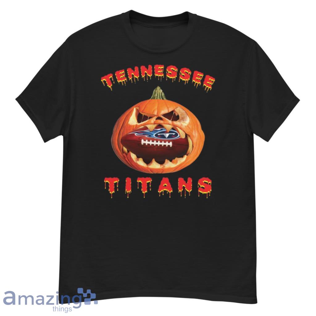 NFL Tennessee Titans Halloween Pumpkin Football Sports T Shirt