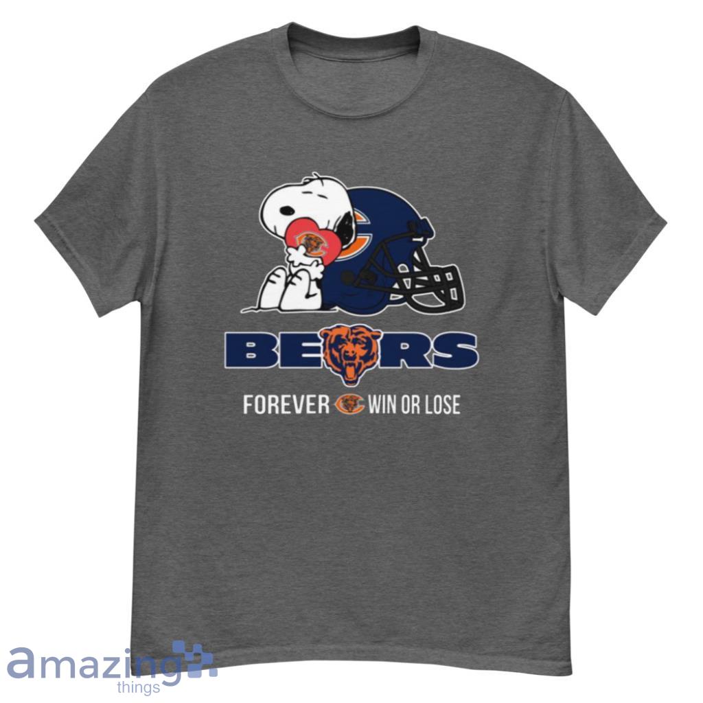 NFL The Peanuts Movie Snoopy Forever Win Or Lose Football Chicago Bears T Shirt Product Photo 1