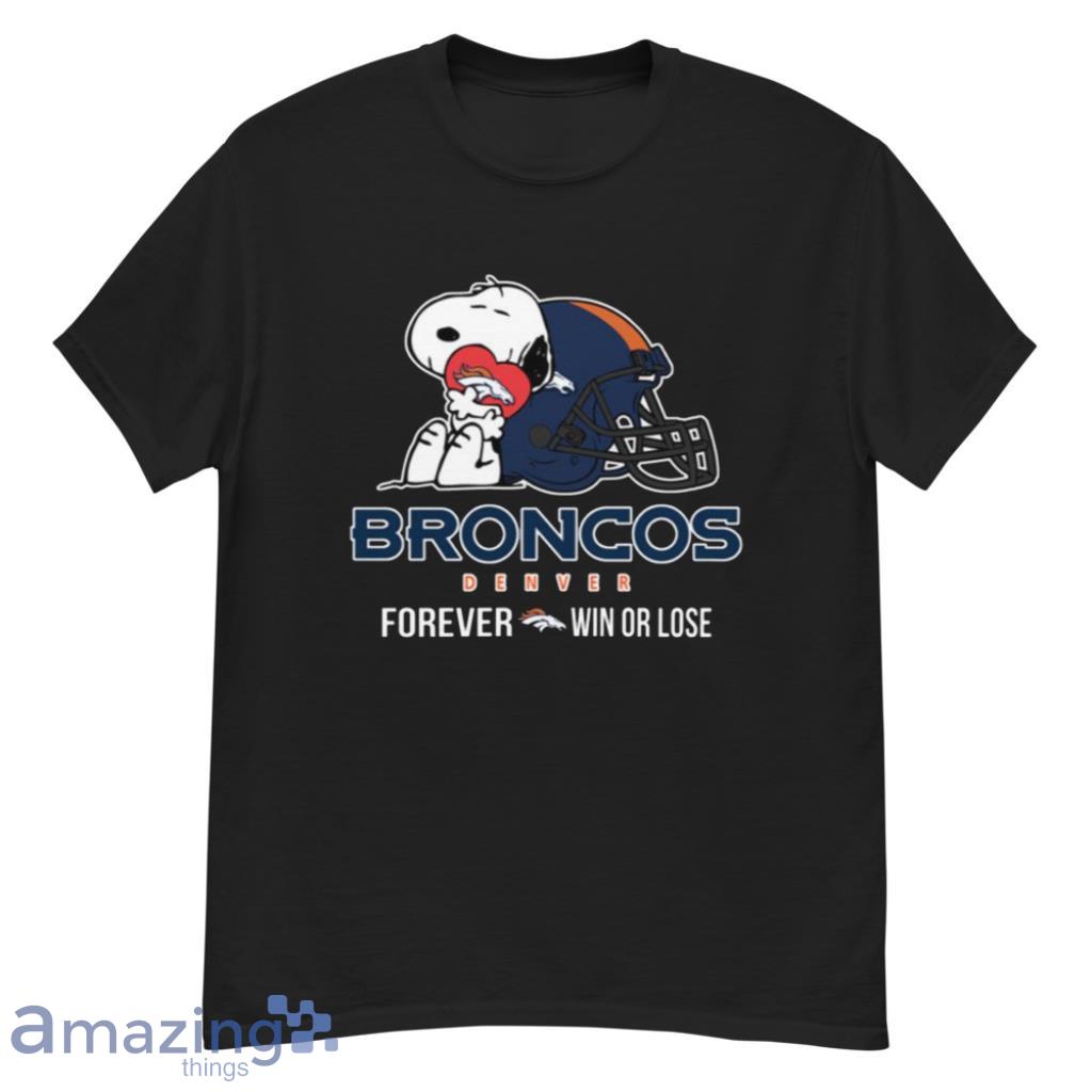 Denver Broncos Women Short Sleeve T Shirt V-Neck Sport Tops Women Loose  T-shirt