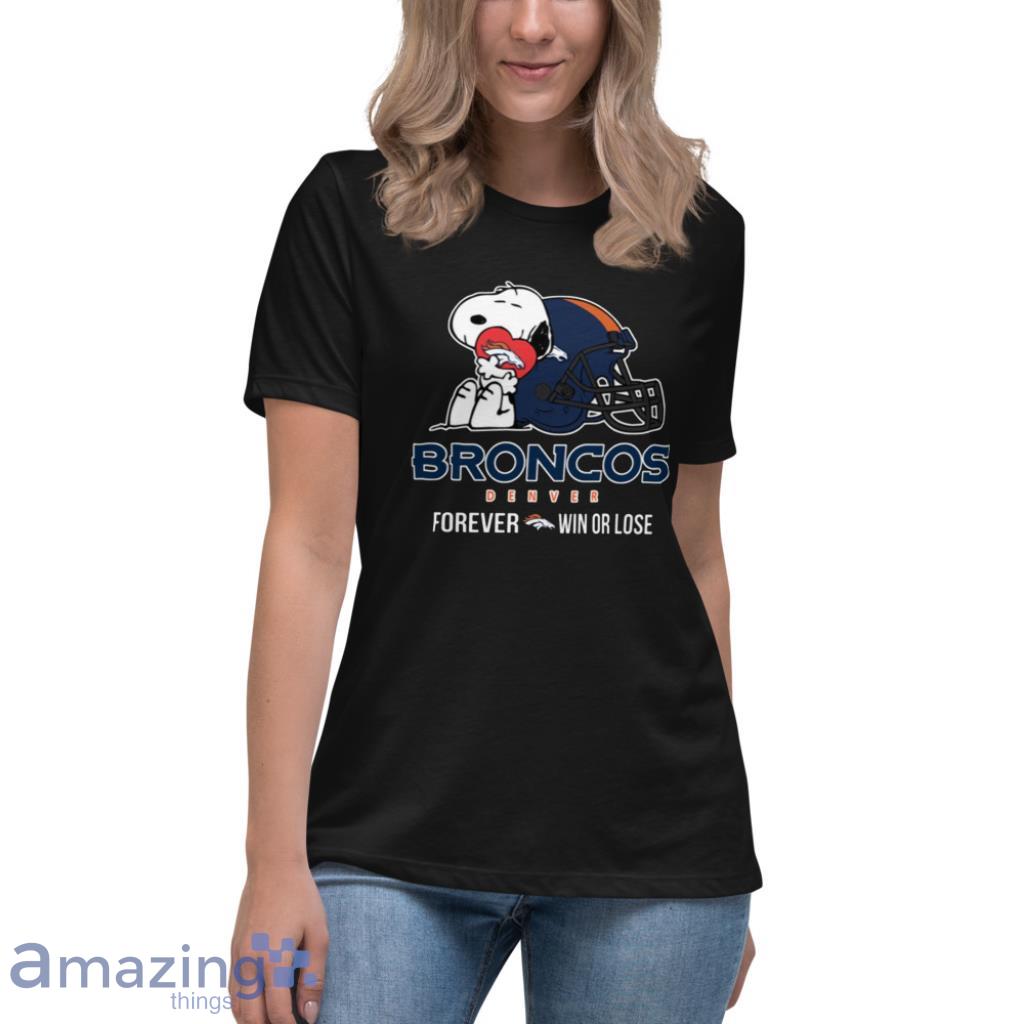 NFL Football Denver Broncos Cool Snoopy Shirt Women's V-Neck T