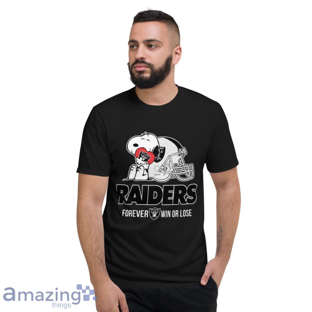NFL The Peanuts Movie Snoopy Forever Win Or Lose Football Oakland Raiders T Shirt image NFL The Peanuts Movie Snoopy Forever Win Or Lose Football Oakland Raiders T Shirt Product Photo 4