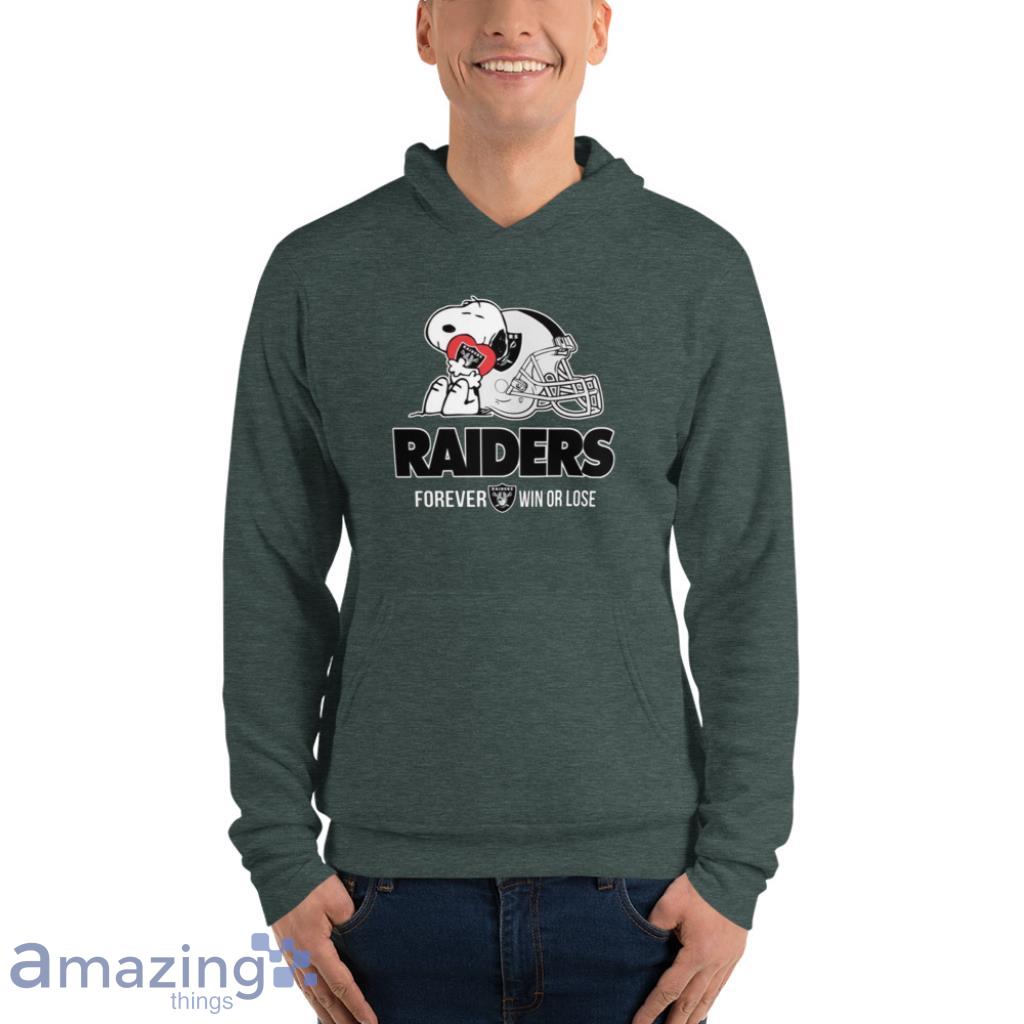 NFL The Peanuts Movie Snoopy Forever Win Or Lose Football Oakland Raiders T Shirt image NFL The Peanuts Movie Snoopy Forever Win Or Lose Football Oakland Raiders T Shirt Product Photo 7
