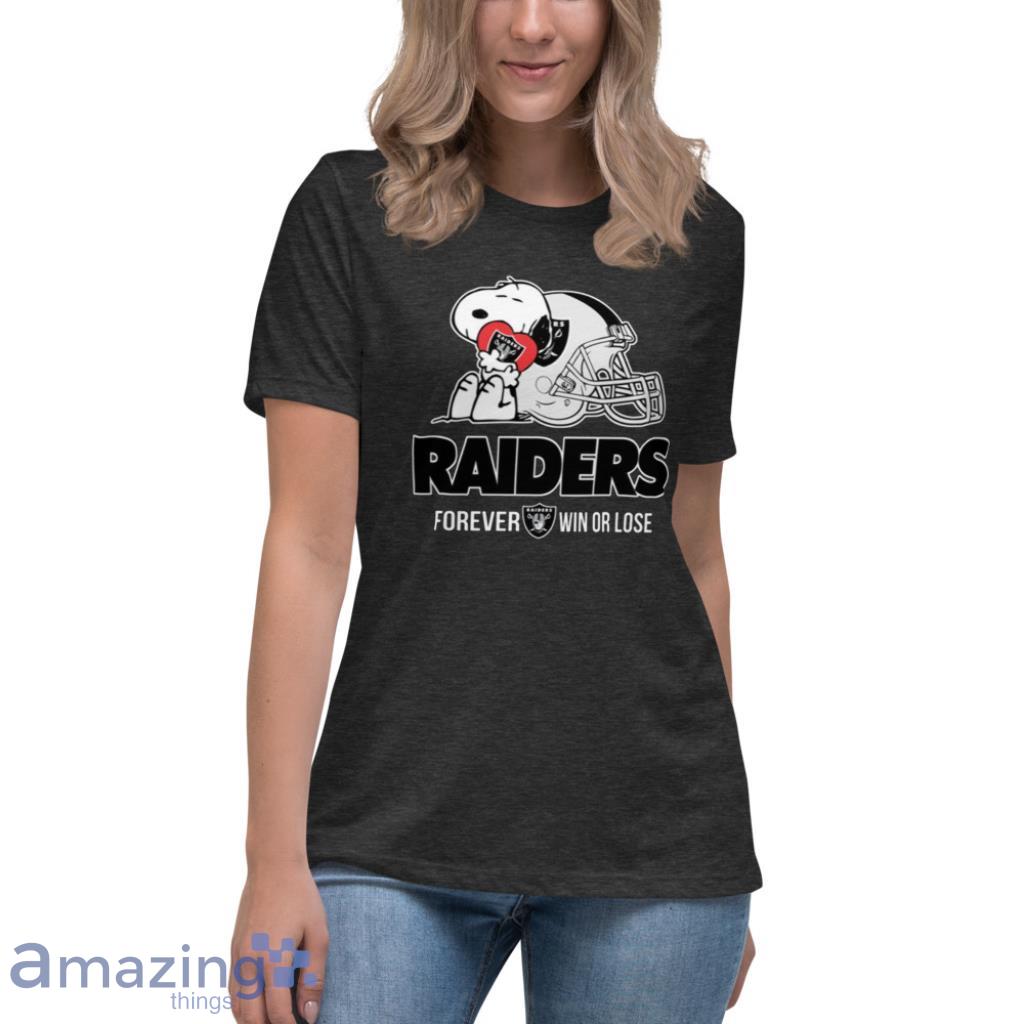 NFL The Peanuts Movie Snoopy Forever Win Or Lose Football Oakland Raiders T Shirt image NFL The Peanuts Movie Snoopy Forever Win Or Lose Football Oakland Raiders T Shirt Product Photo 10