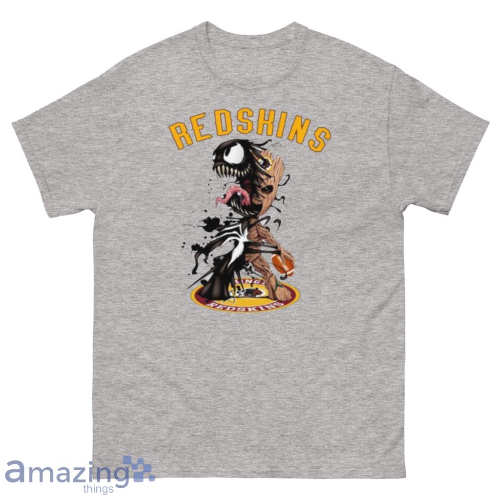 NFL Washington Redskins Football Venom Groot Guardians Of The Galaxy T Shirt Product Photo 1