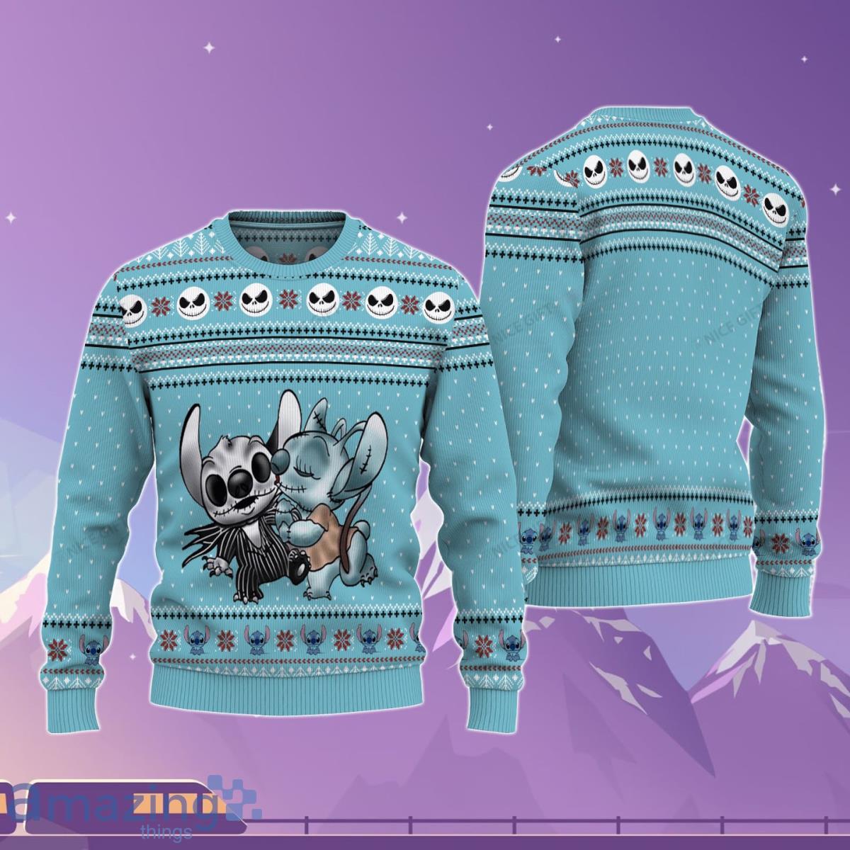 Nightmare Before Stitch Ugly Sweater Best Gift For Men And Women Product Photo 1