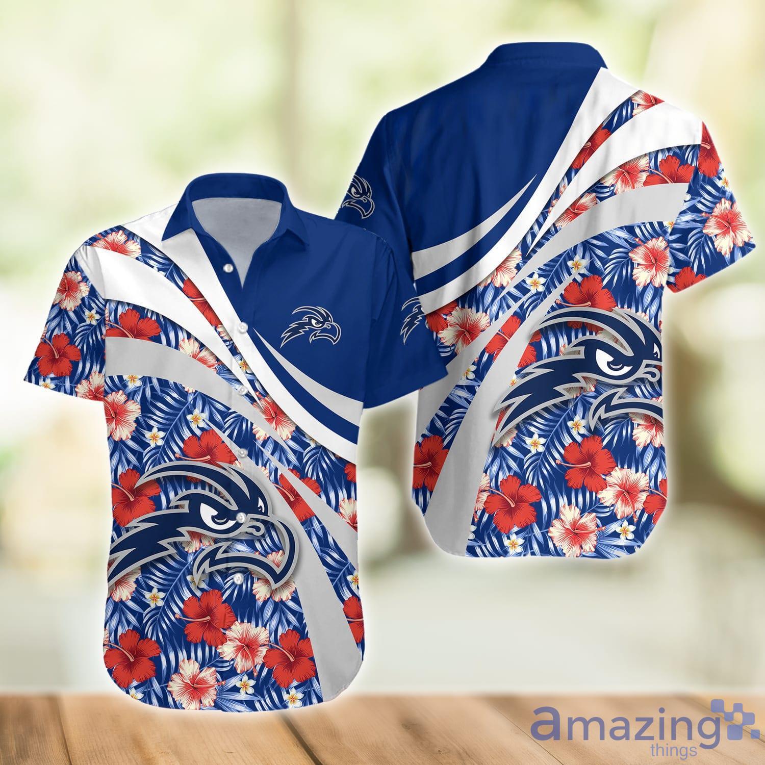 North Florida Ospreys NCAA Hibiscus Flower Pattern Aloha Hawaiian Shirt image North Florida Ospreys NCAA Hibiscus Flower Pattern Aloha Hawaiian Shirt Product Photo 2