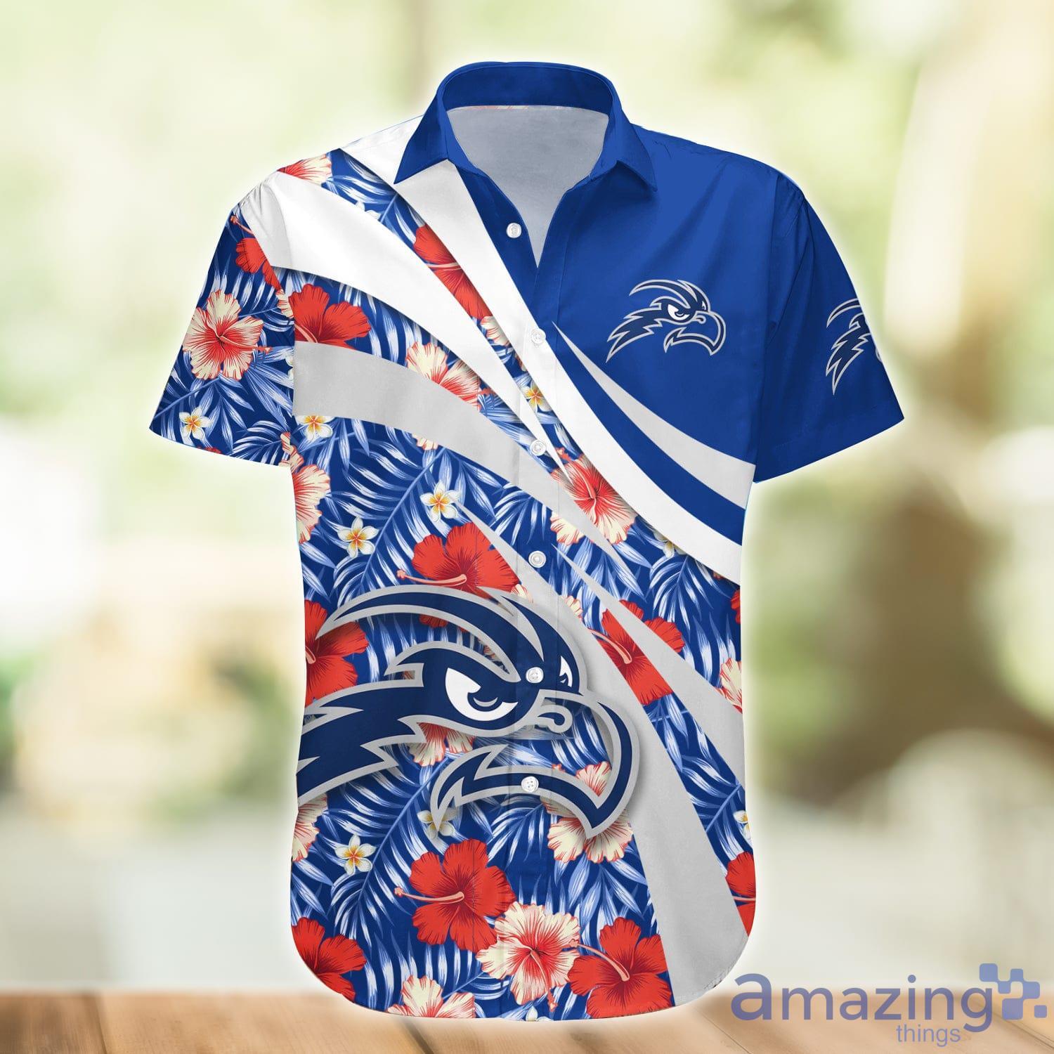 North Florida Ospreys NCAA Hibiscus Flower Pattern Aloha Hawaiian Shirt Product Photo 1 North Florida Ospreys NCAA Hibiscus Flower Pattern Aloha Hawaiian Shirt Product Photo 1