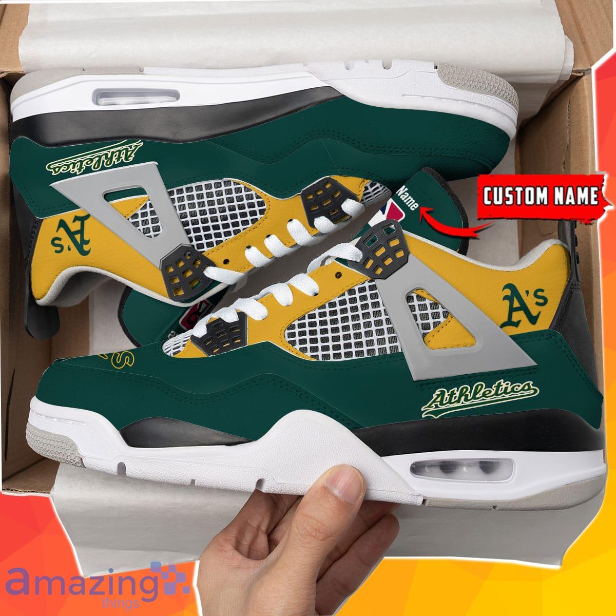 Oakland Athletics Personalized Air Jordan 4 Sneakers Best Gift For Men And Women Product Photo 1