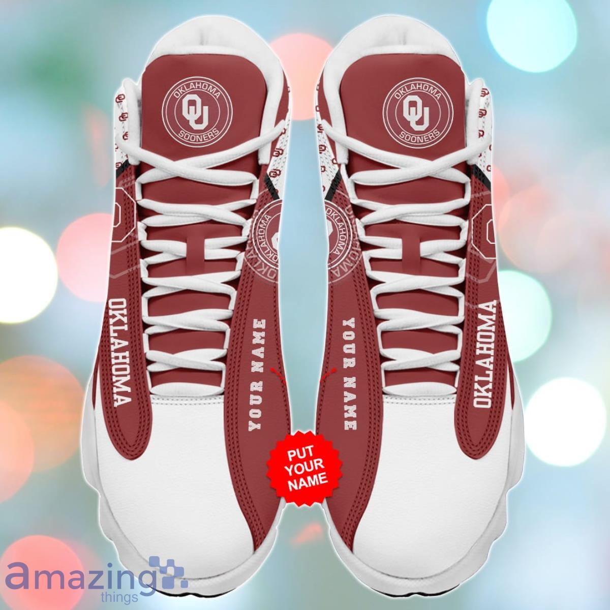 Oklahoma Sooners Jordan 13 Sneakers Custom Name Special Gift For