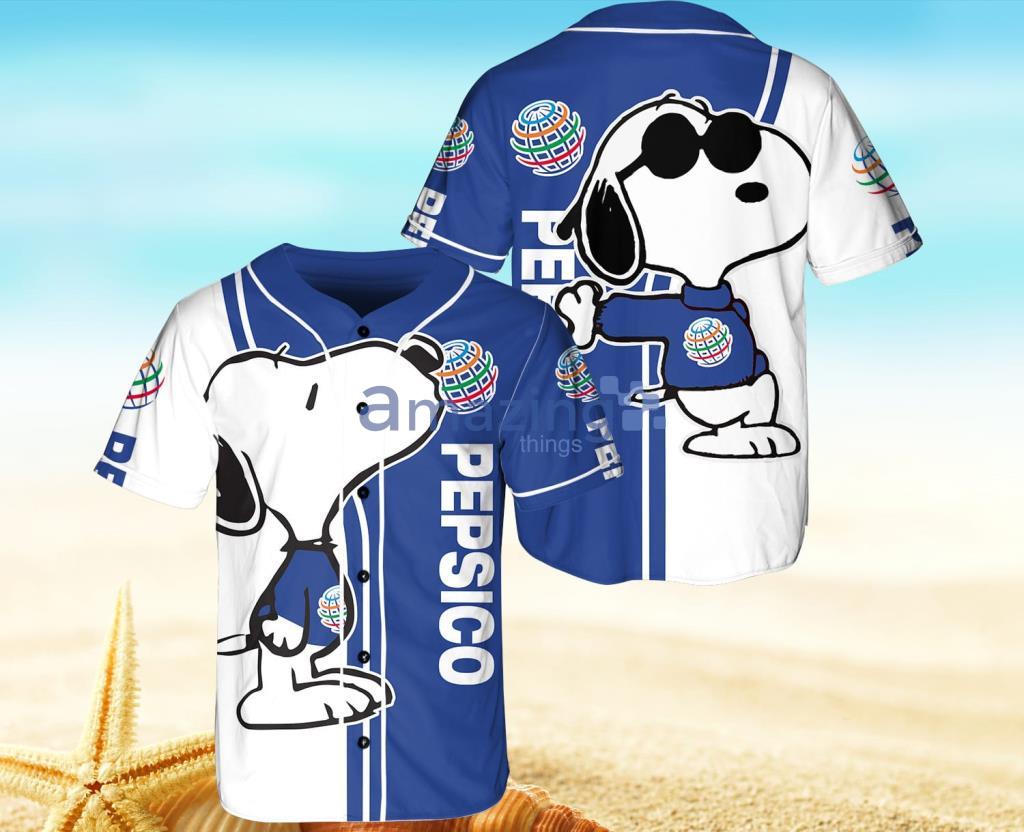 Pepsico Snoppy Happy Baseball Jersey Shirt Gift For Men And Women Product Photo 1