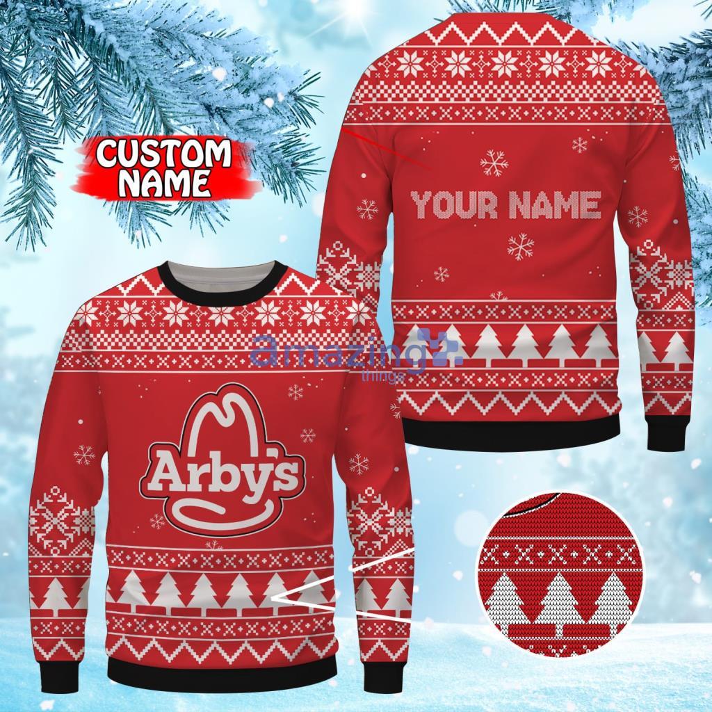 Personalized Arby's Christmas Ugly Sweater 3D Gift For Men And Women Product Photo 1