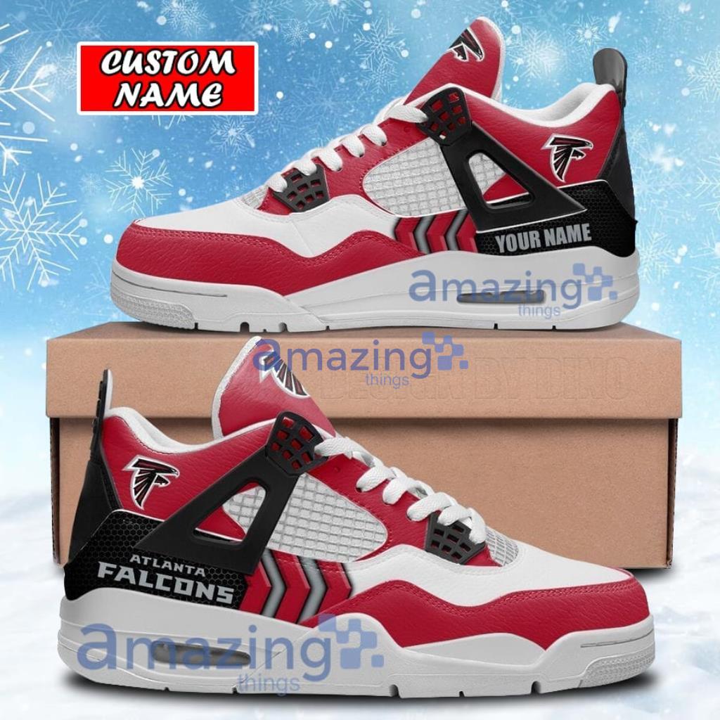 Personalized Atlanta Falcons Air Jordan 4 Sneakers Shoes Gift For Men And Women Product Photo 1