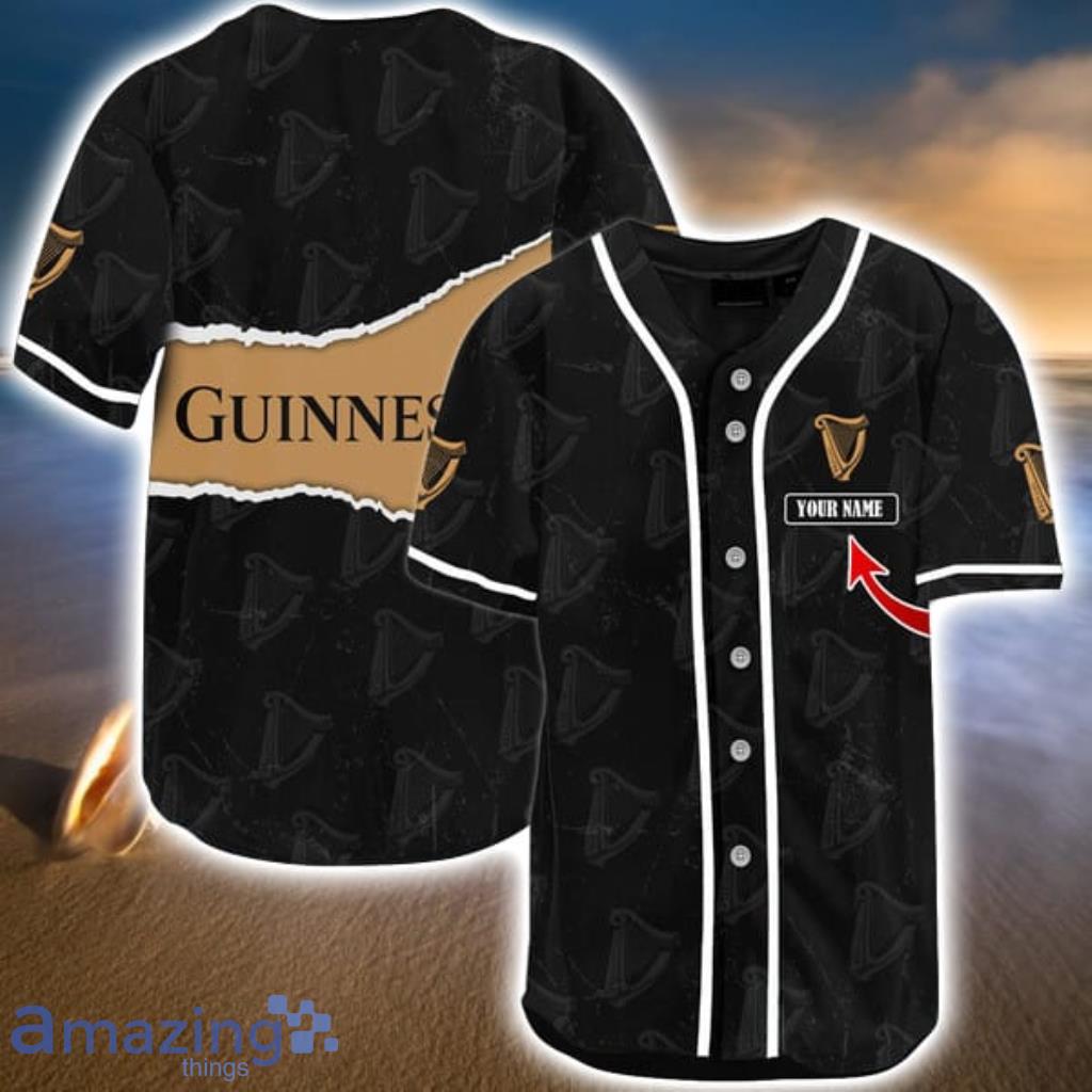 Personalized Black Guinness Seamless Baseball Jersey Shirt Gift For Men And Women Product Photo 1 Personalized Black Guinness Seamless Baseball Jersey Shirt Gift For Men And Women Product Photo 1