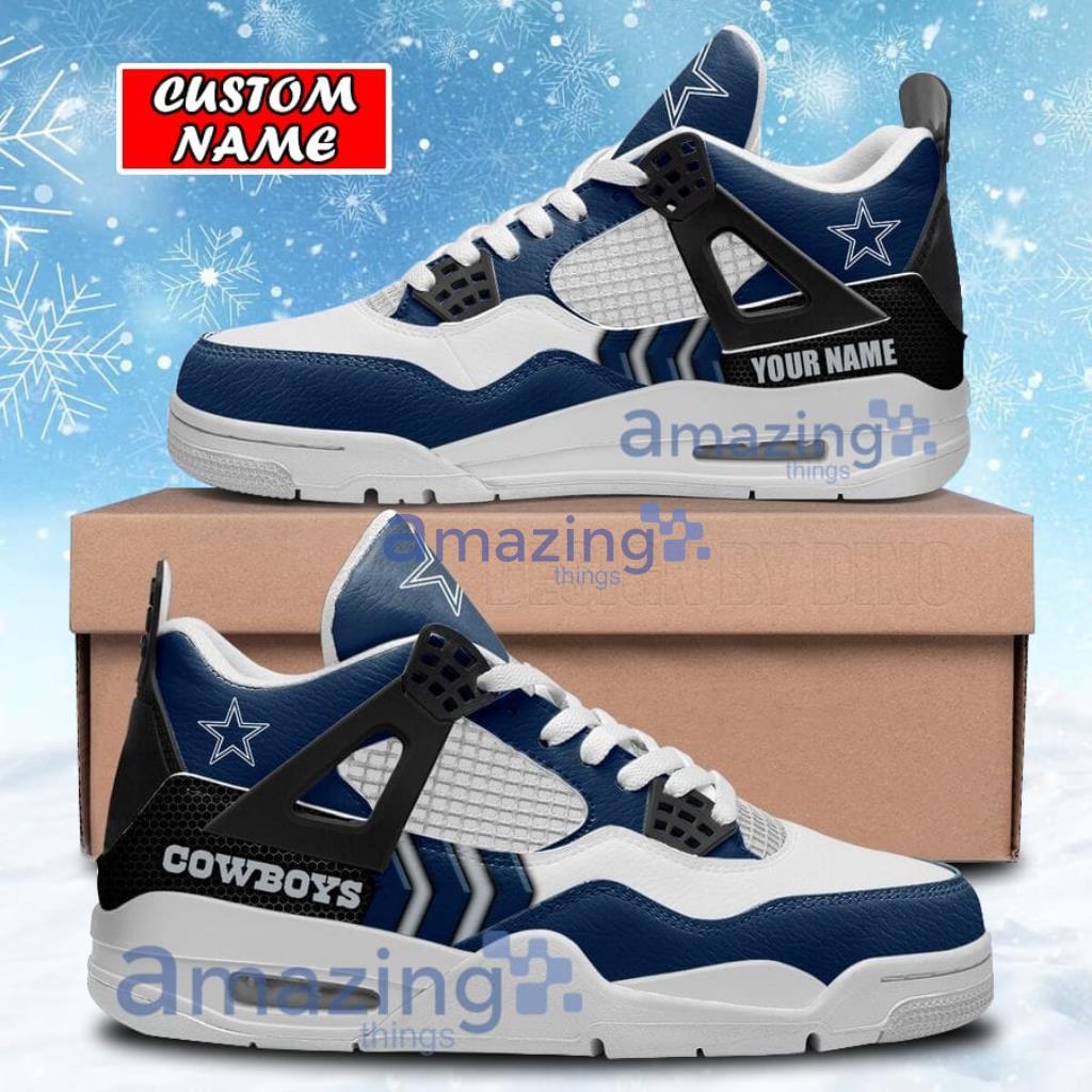 Dallas Cowboys NFL Personalized Air Jordan 4 Sneaker - The Clothes