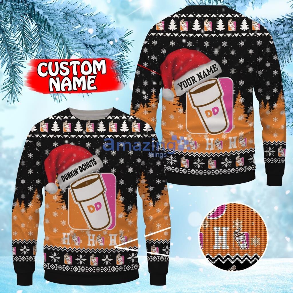 Dallas Cowboys Ugly Sweater, Santa Hat Ho Ho Ho Personalized Ugly