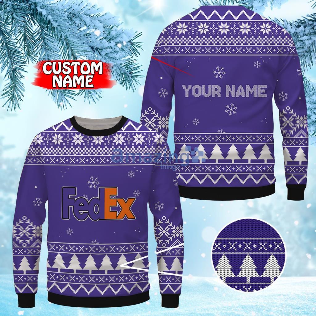 Personalized Fedex Christmas Ugly Sweater 3D Gift For Men And Women Product Photo 1