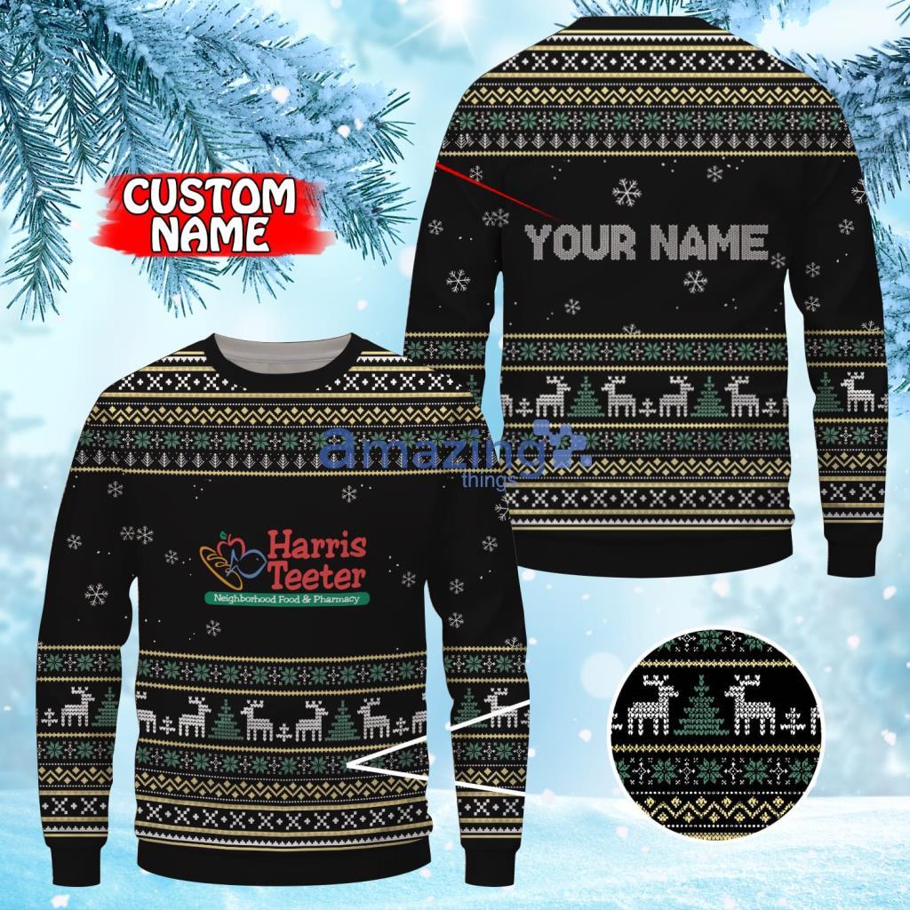 Personalized Harris Teeter Christmas Ugly Sweater 3D Gift For Men And Women Product Photo 1