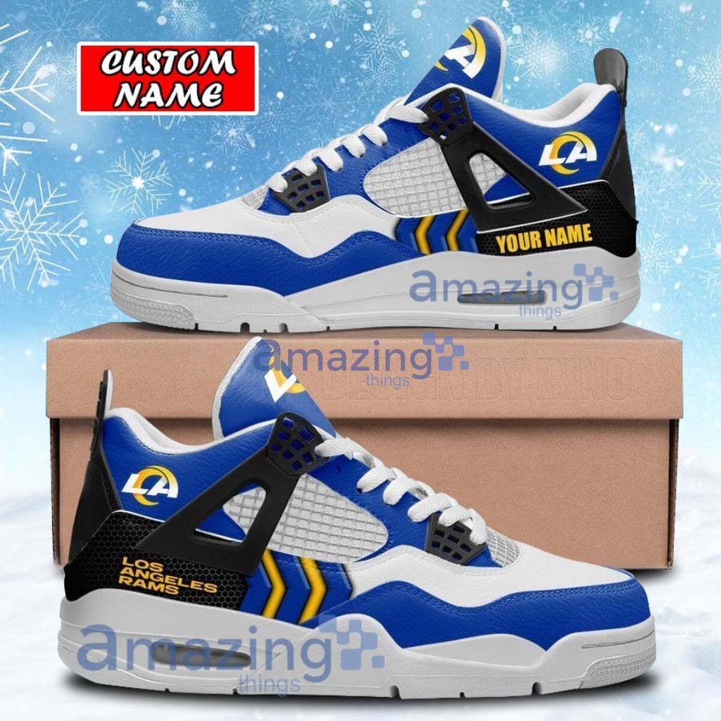 Personalized Los Angeles Rams Air Jordan 4 Sneakers Shoes Gift For Men And Women Product Photo 1