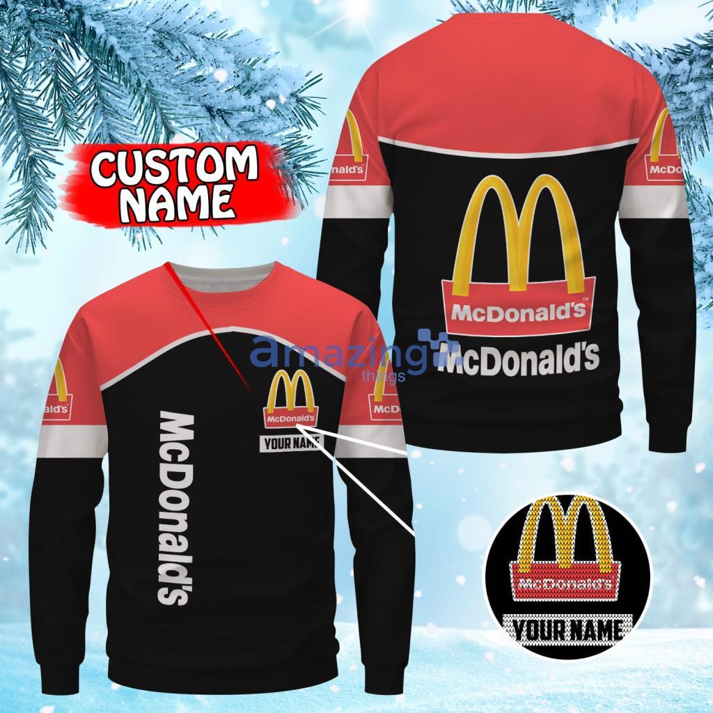 Personalized Mcdonald's Christmas Ugly Sweater 3D Gift For Men And Women Product Photo 1