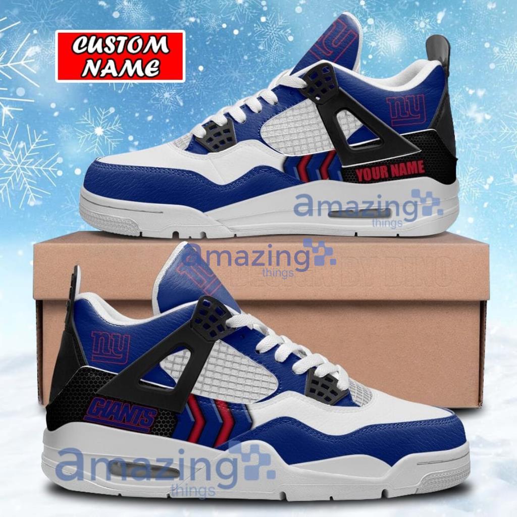 Personalized New York Giants Air Jordan 4 Sneakers Shoes Gift For Men And Women Product Photo 1