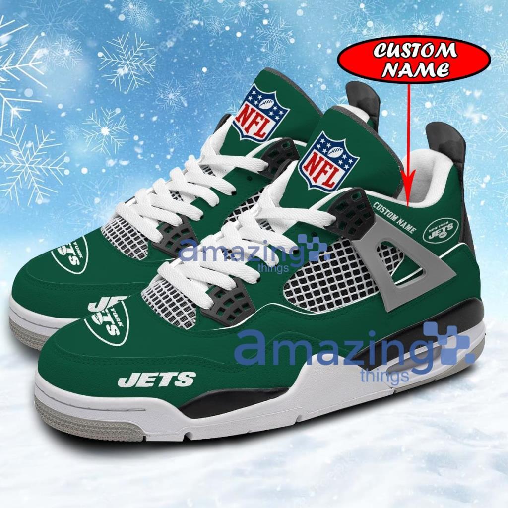 Personalized New York Jets MLB Air Jordan 4 Shoes New Trend 2023 Gift For Men And Women Product Photo 1