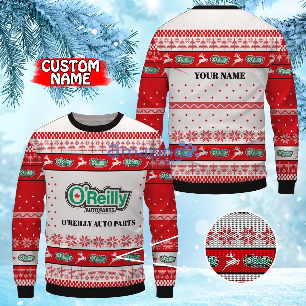 Personalized O'reilly Auto Parts Christmas Ugly Sweater 3D Gift For Men And Women Product Photo 1