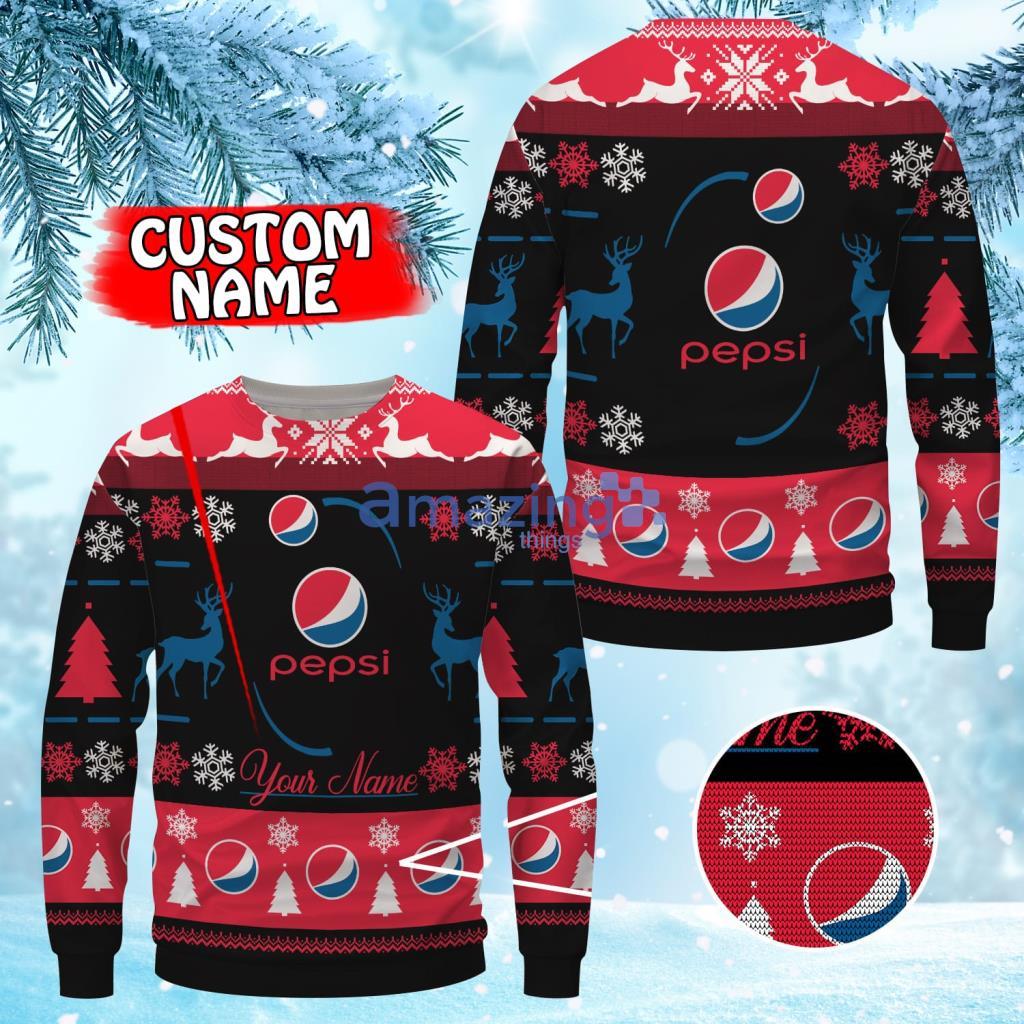Personalized Pepsi Logo Christmas Ugly Sweater 3D Gift For Men And Women Uniform Product Photo 1