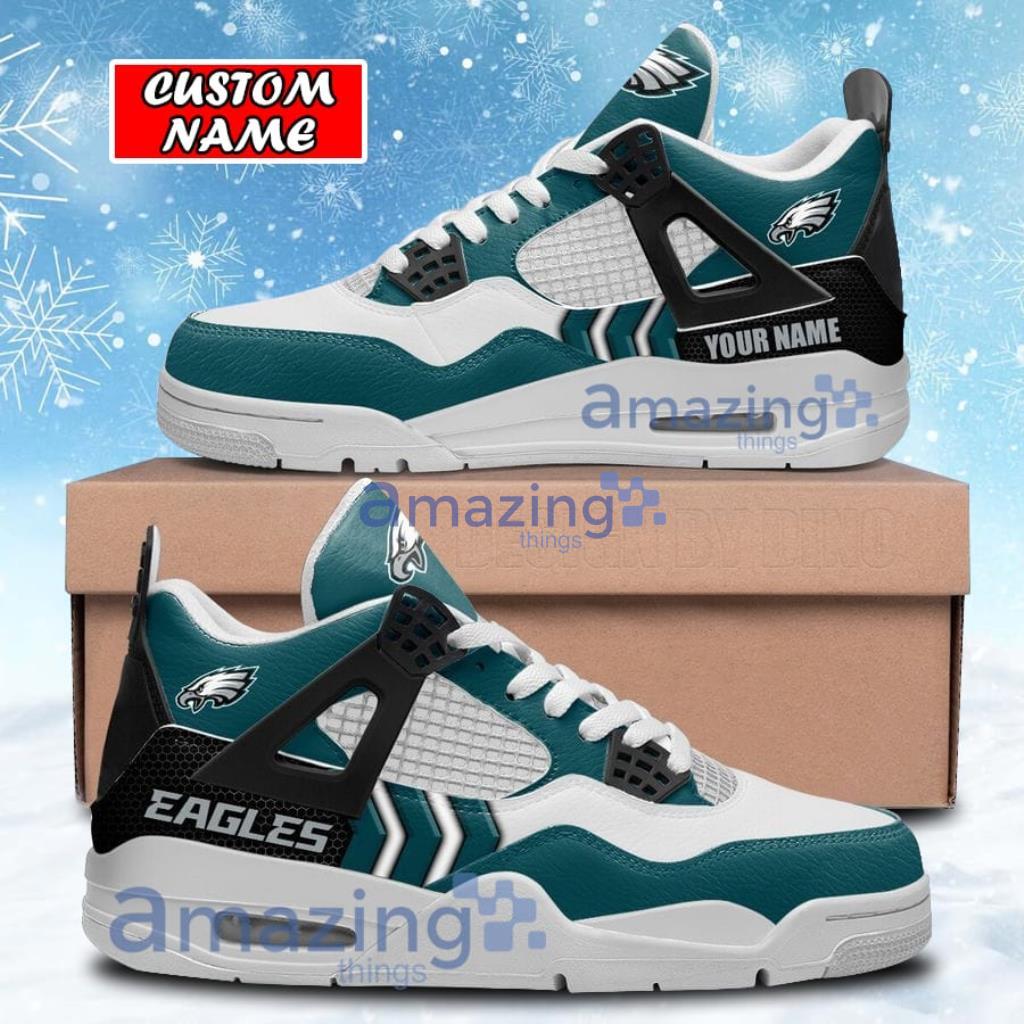 Philadelphia Eagles Personalized Air Jordan 4 Sneaker, Eagles