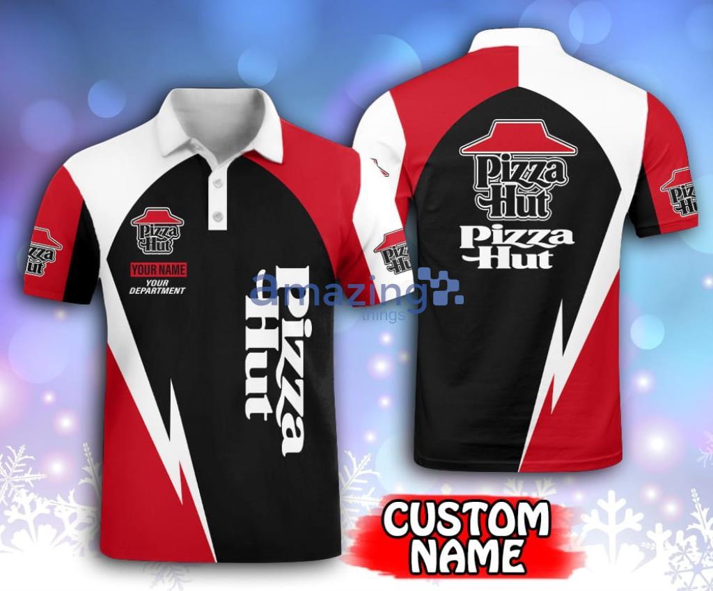 Personalized Pizza Hut Lgoo Black And Red Polo Shirt Gift For Fans, Golf Lover Product Photo 1 Personalized Pizza Hut Lgoo Black And Red Polo Shirt Gift For Fans, Golf Lover Product Photo 1