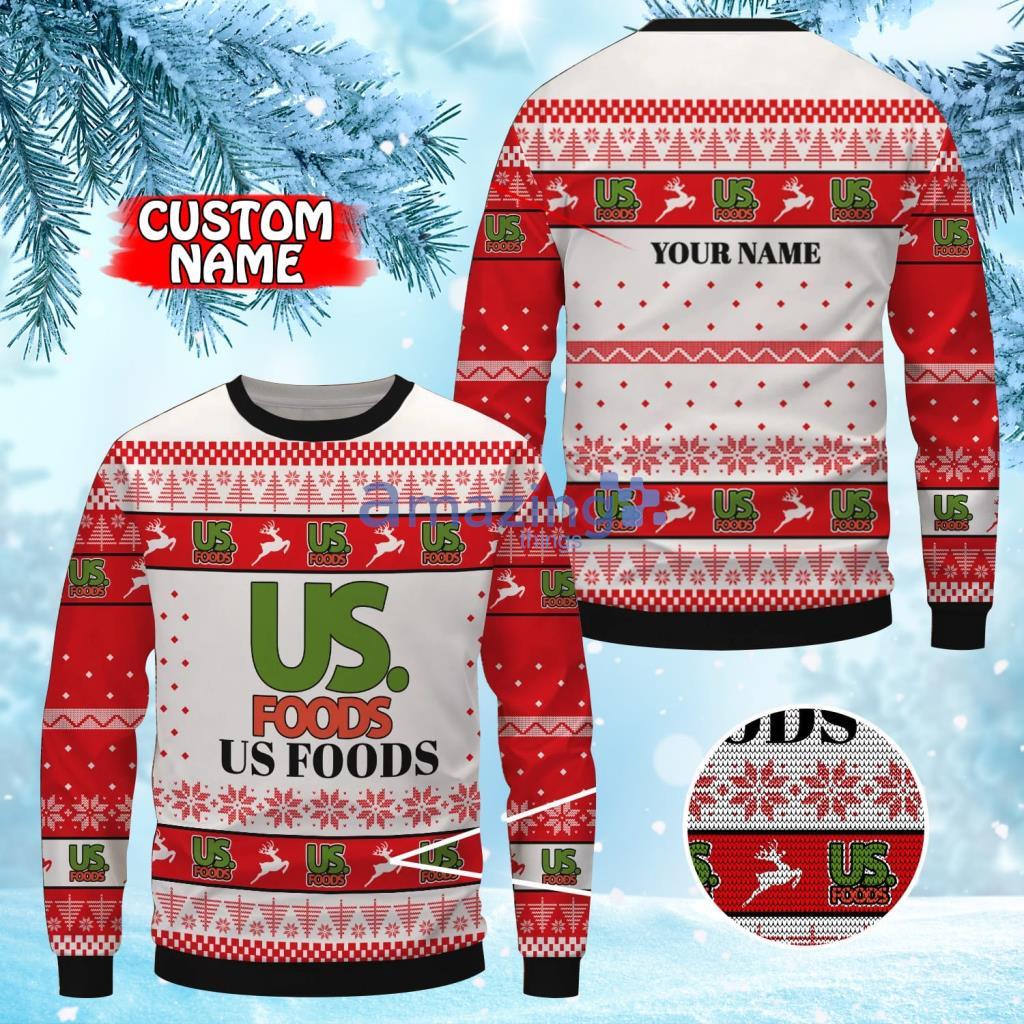 Personalized Us Foods Christmas Ugly Sweater 3D Gift For Men And Women Product Photo 1