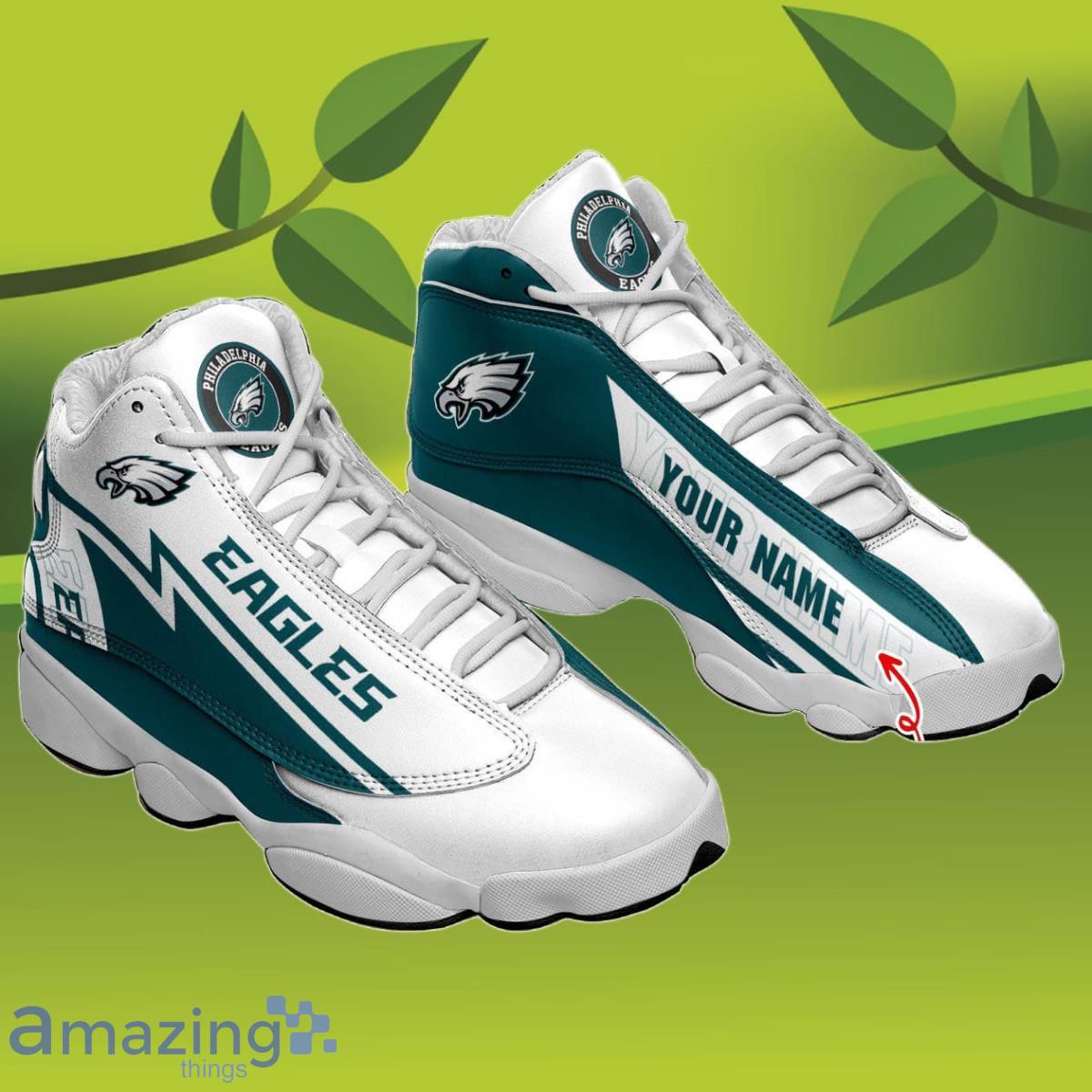 Philadelphia Eagles Custom Name Air Jordan 11 Sneaker Shoes For