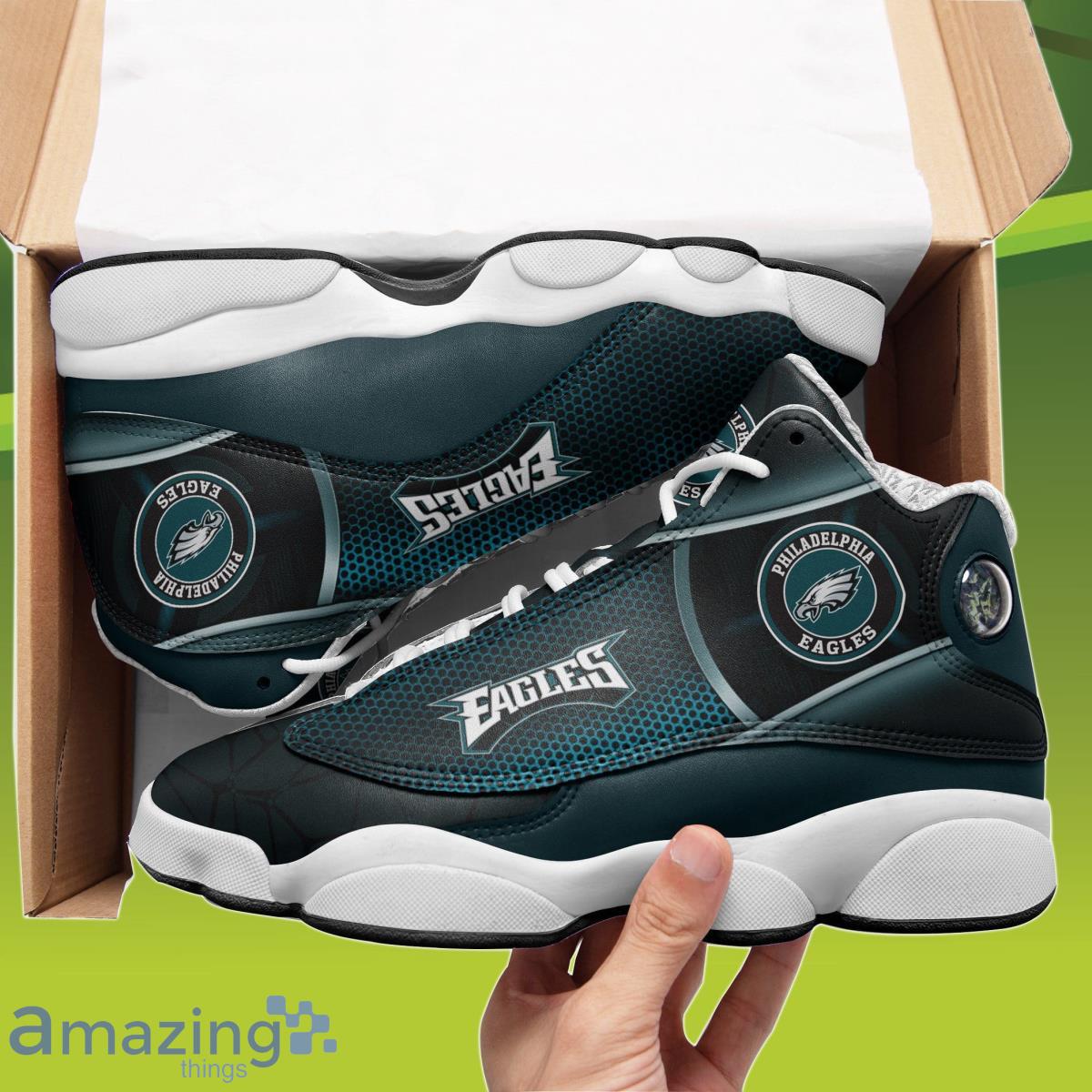 Philadelphia Eagles Custom Name Air Jordan 11 Sneakers Shoes