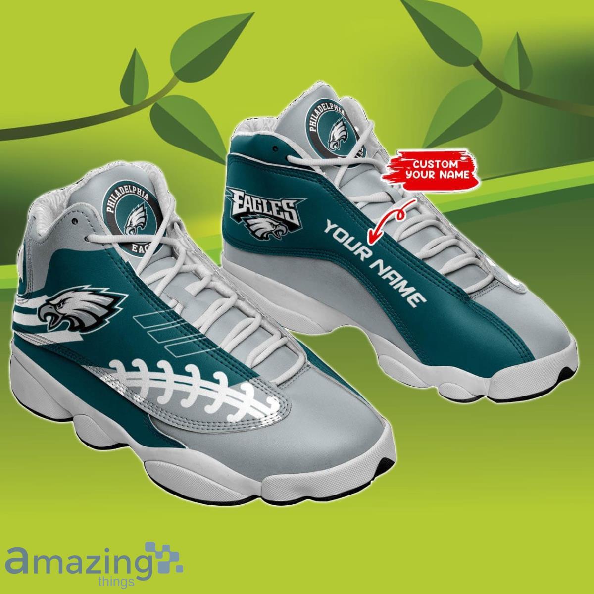 Philadelphia Eagles Dark Green Air Jordan 13 Shoes Sneaker For Men And Women