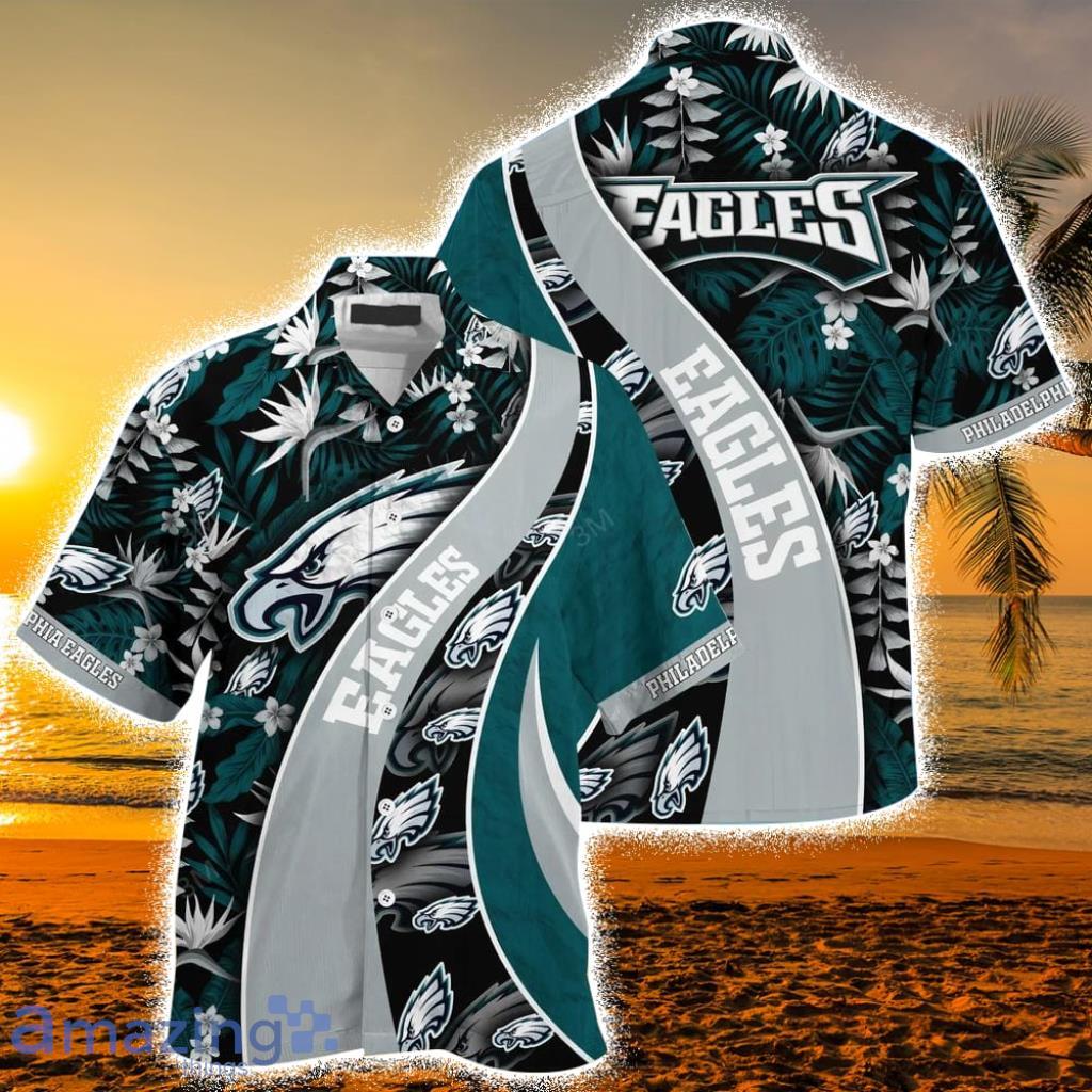Philadelphia Eagles NFL Hawaiian Shirt Graphic Tropical Pattern