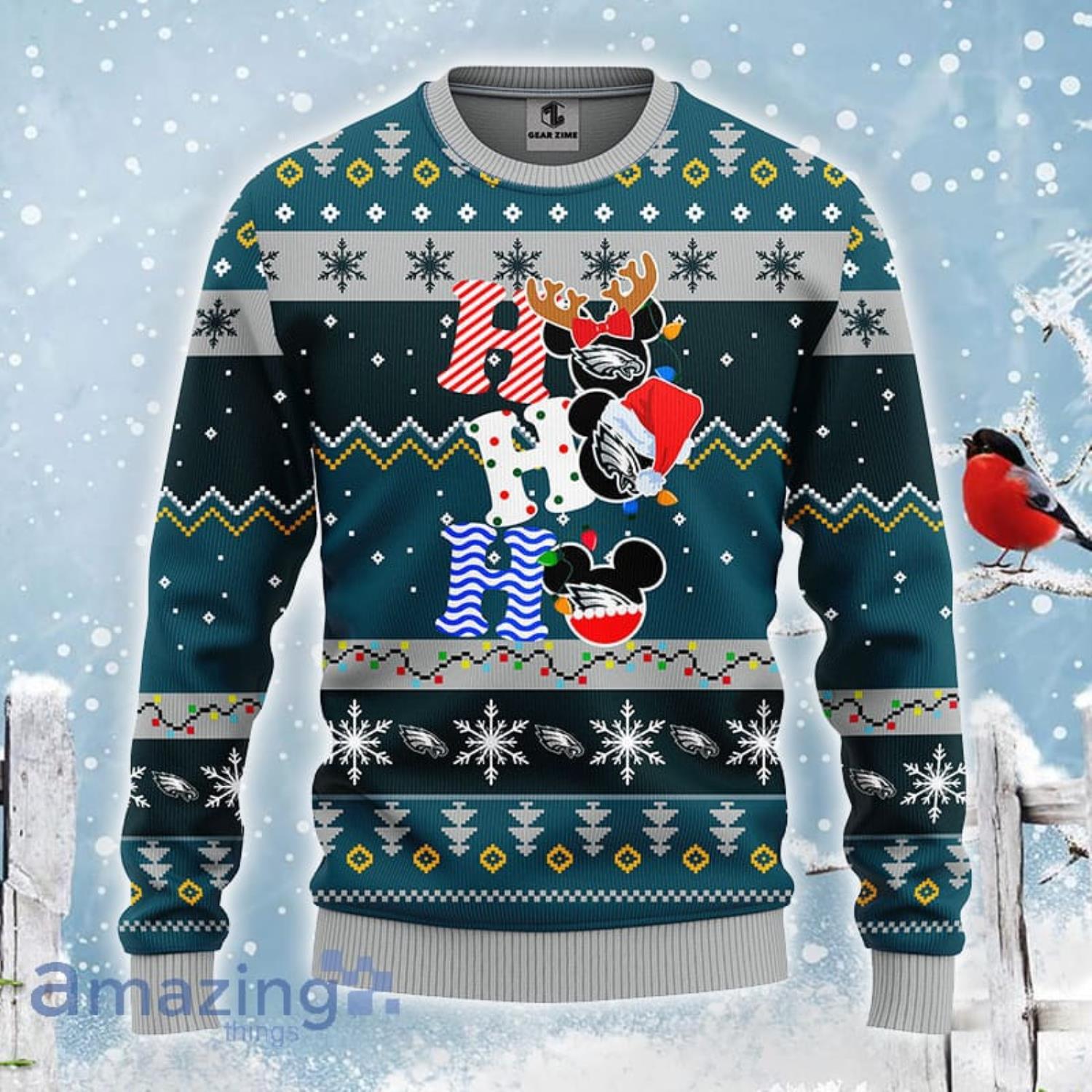 Philadelphia Eagles NFL Team HoHoHo Mickey Funny Ugly