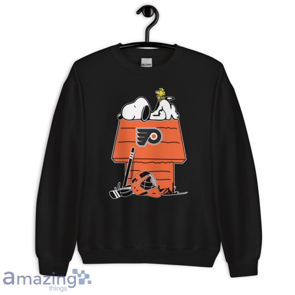 Philadelphia Flyers NHL Hockey Snoopy Woodstock The Peanuts Movie T Shirt image Philadelphia Flyers NHL Hockey Snoopy Woodstock The Peanuts Movie T Shirt Product Photo 6