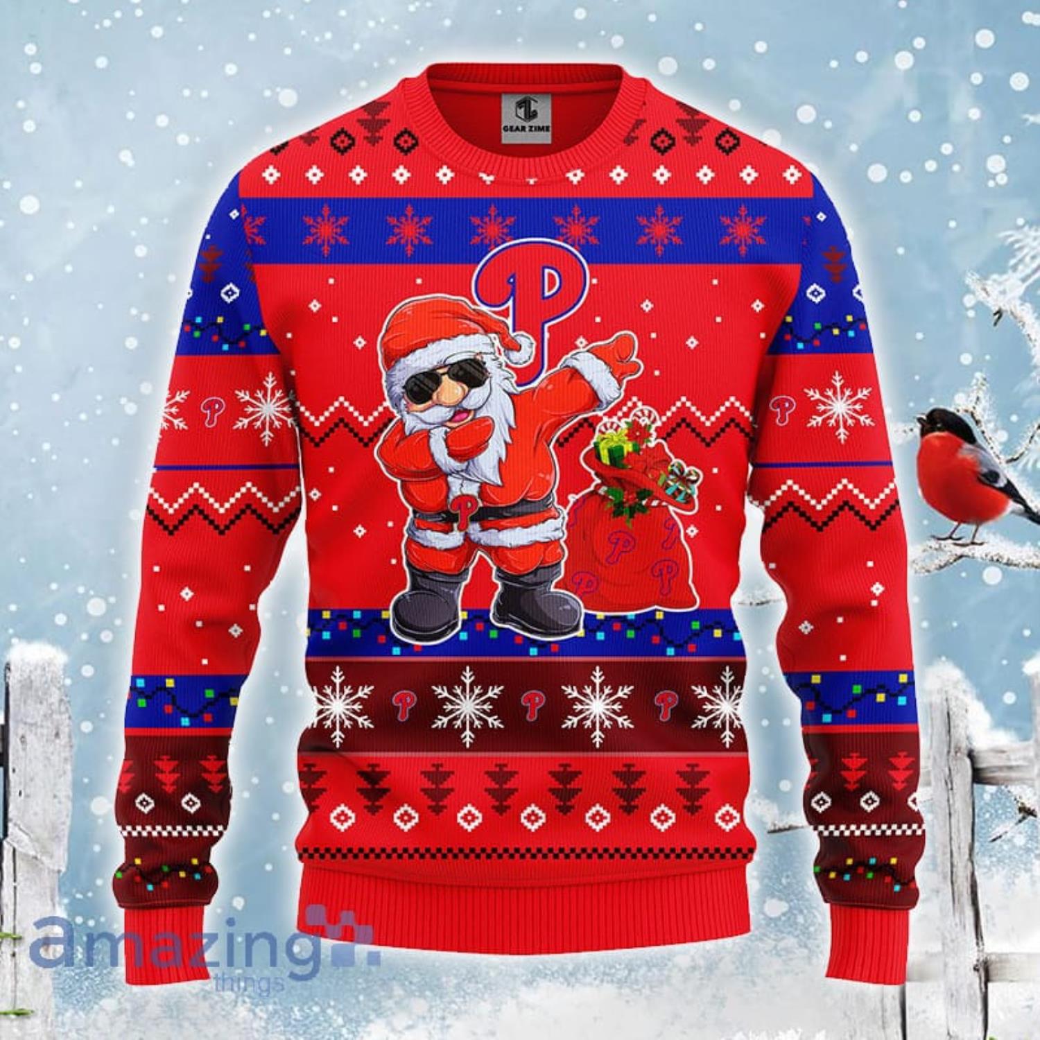 Philadelphia Phillies Baseball Custom Ugly Christmas Sweater