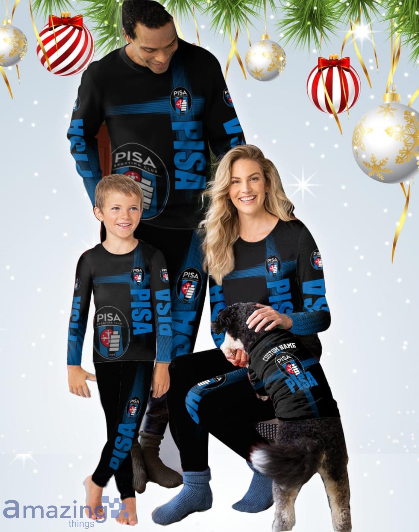 Pisa Custom Name Pajamas Set For Family Sport Fans Gift Product Photo 1
